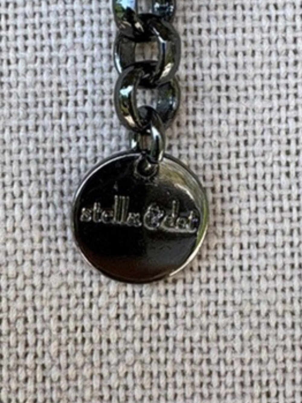 Stella & Dot Retired Rose Gold + Hematite Mercury Statement Necklace RARE - Picture 4 of 5